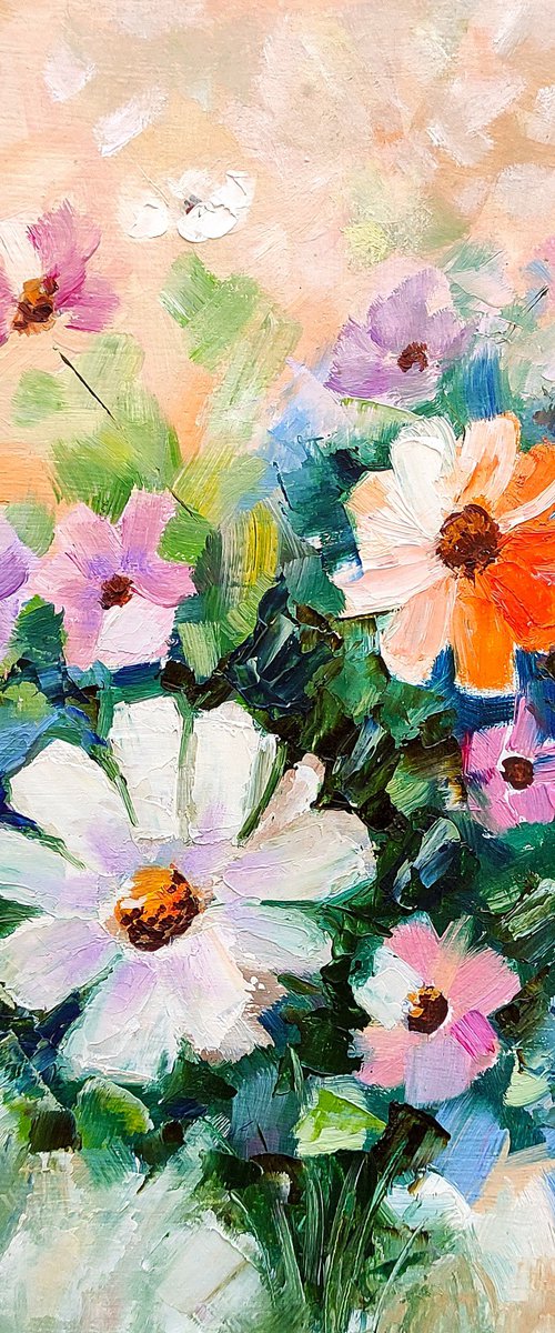 Bouquet of flowers oil painting by Yulia Berseneva