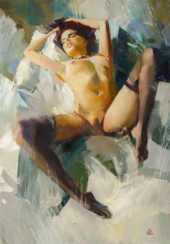 " Flame" (35x50 cm)  unframed