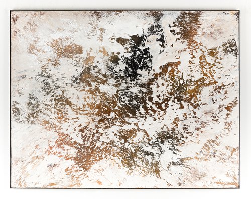Brown abstract painting DK663 by Radek Smach