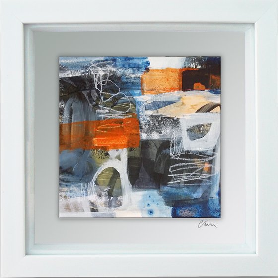 Thinking out loud #2-  Framed ready to hang original abstract