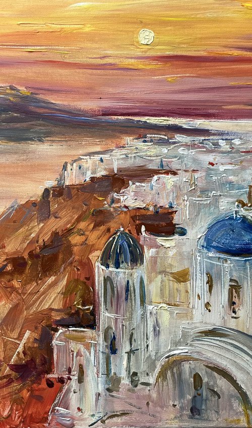 Santorini sunset by Altin Furxhi