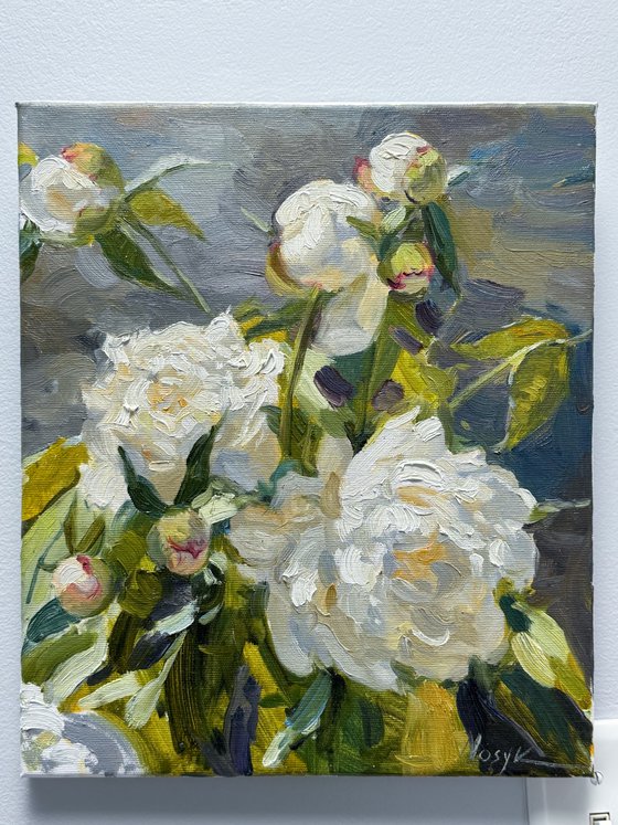 Whispers of White Peonies
