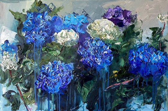 Hydrangea Garden I — Large Floral