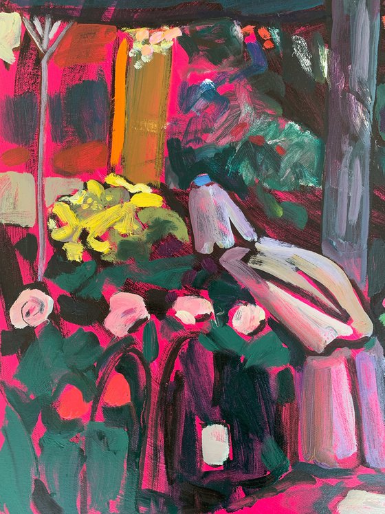 Flower Kiosk by the Metro
