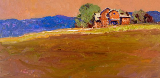Farmhouse Appalachians. Evening