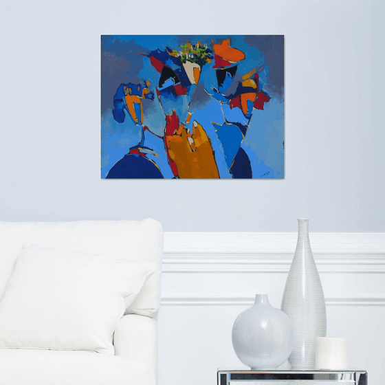 Abstract - Spring(55x70cm, oil painting, ready to hang)