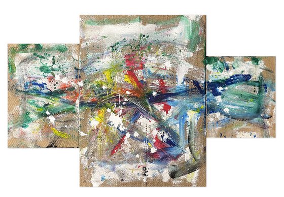 Sustainable art AB#305 Triptych Volere