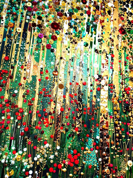 Forest. Precious stones abstract