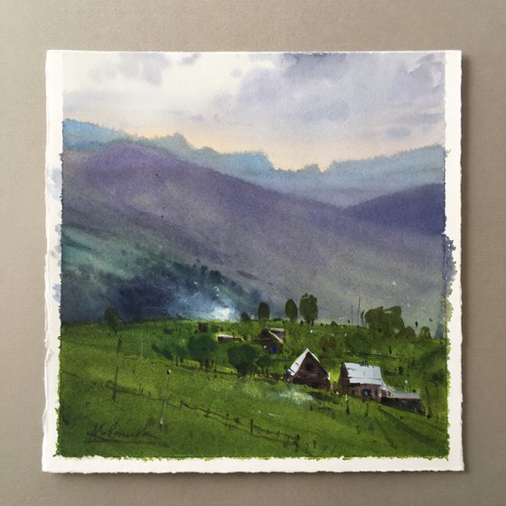 Sketch in the Carpathians