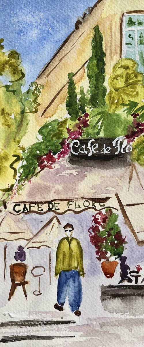 Cafe de Flore Paris by Halyna Kirichenko