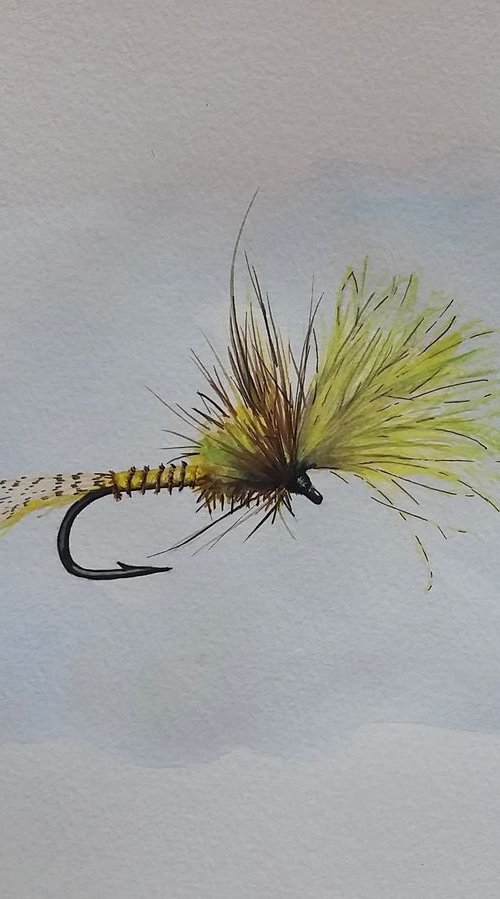 Green Drake Cripple Emerger by Katrina Case