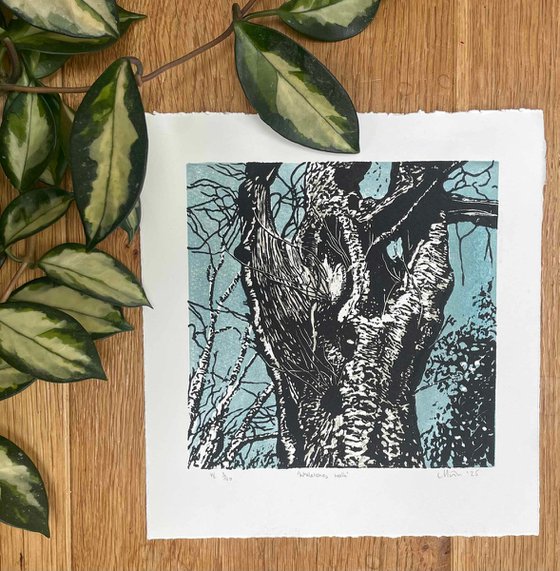 Linocut Print - Tree