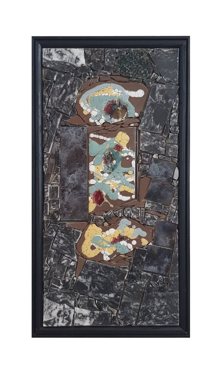 Abstract Relief By Ognyan Hristov, 13 X 24", "Fragment - S11", Original Artwork