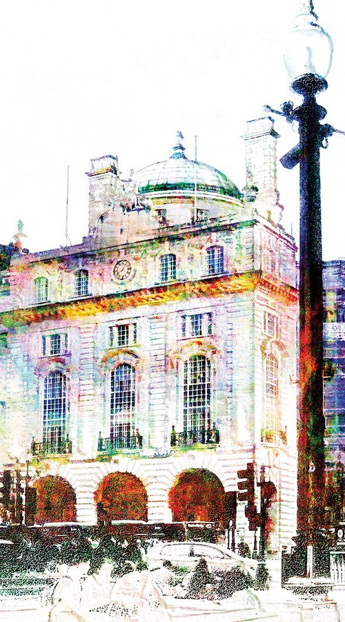 Colores, Picadilly Circus/XL large original artwork by Javier Diaz