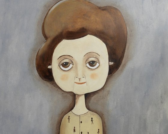 Woman with brown hair