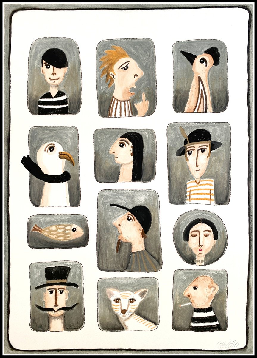 Illustrative Oil Painting , When Tolerance Counts By Mariann Johansen-Ellis, 20 X 27, Artwork For Sale On Artfinder