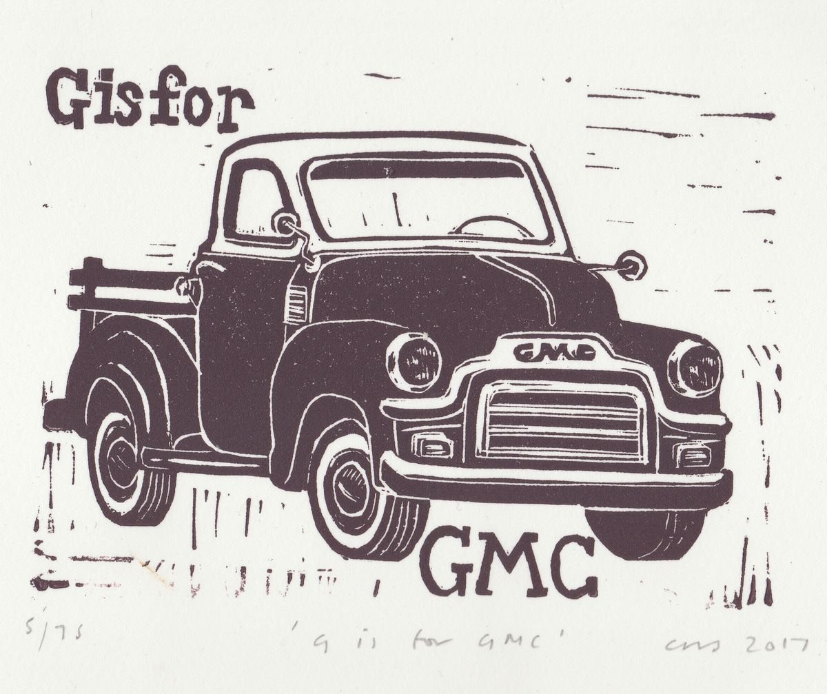 G is for GMC van by Caroline Nuttall-Smith