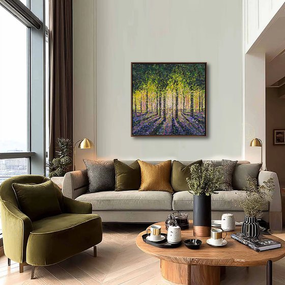 Where the Bluebells Dream - framed