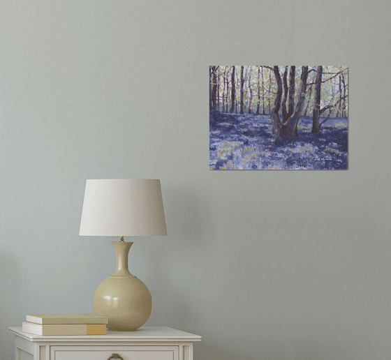 Abstract Bluebell Wood