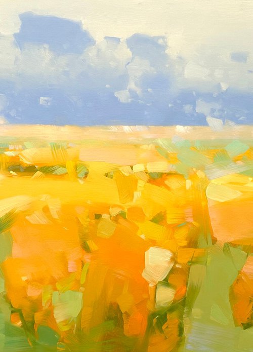 Upon Awakening, Original oil painting, Handmade artwork, One of a kind by Vahe Yeremyan