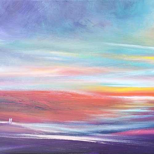 Together IV - seascape, stunning, panoramic by Mel Graham