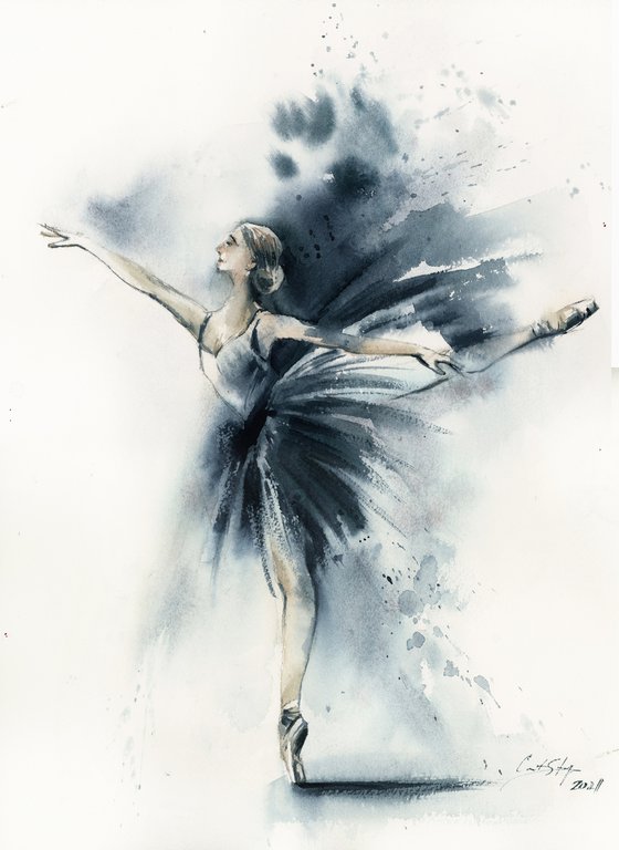 Ballerina in Arabesque