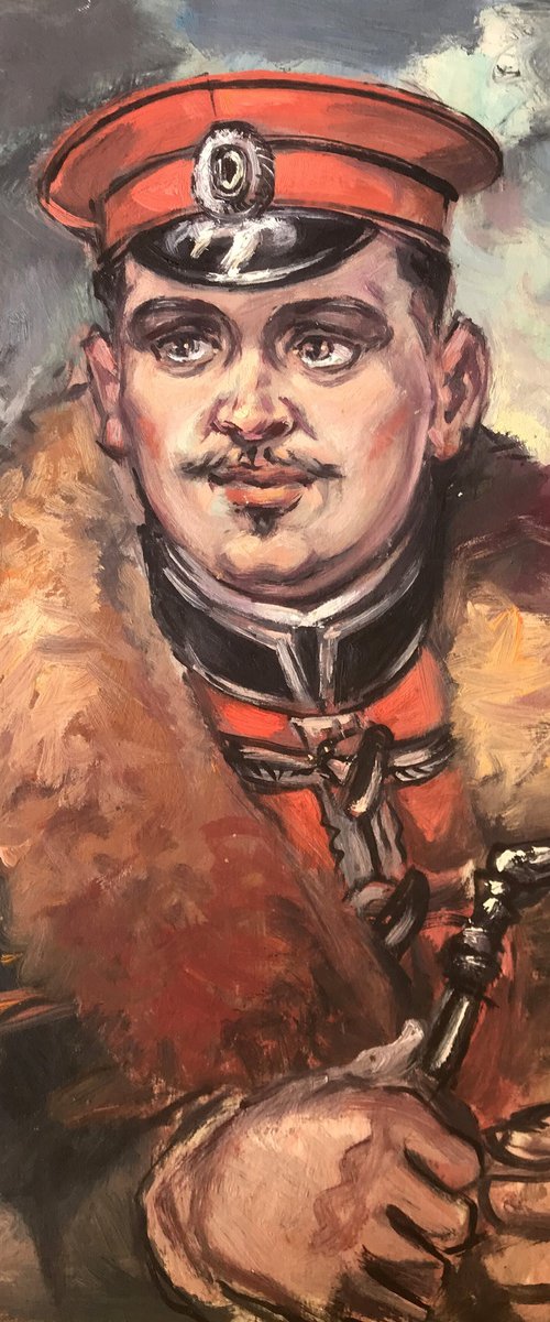 Portrait of an officer by Oleg and Alexander Litvinov