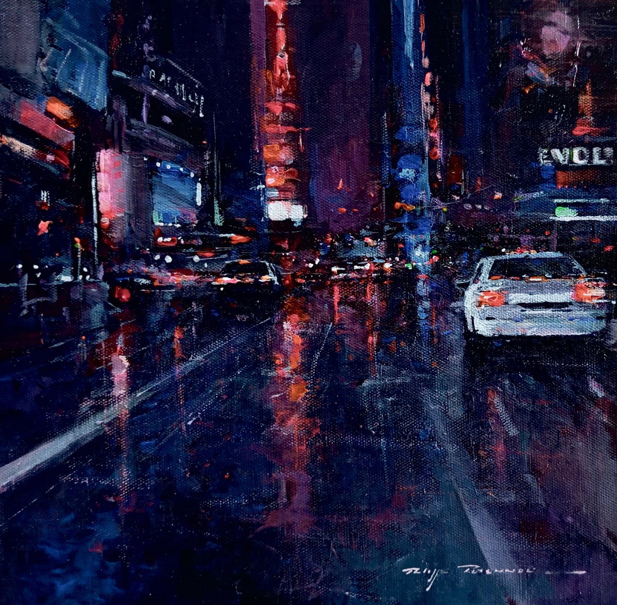  Times Square N° 2164 By Philippe Perennou, 12 X 12, Artwork For Sale On Artfinder