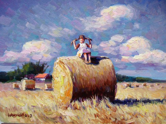Girl in the hay