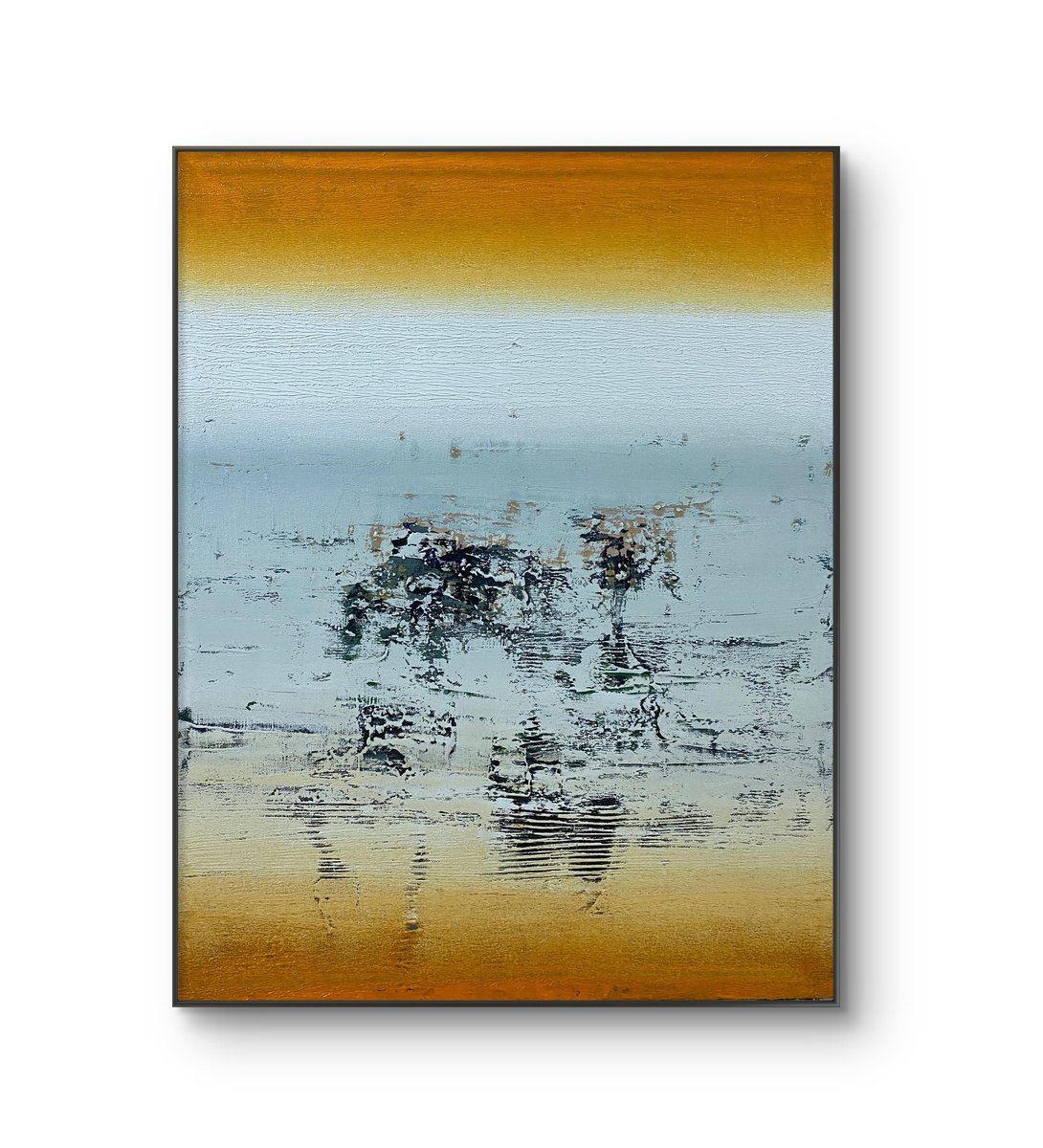 Organic Abstract Oil Painting By Athaang Art, 24 X 30, Evening Mood, Original Artwork