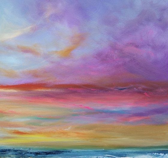 "Life's Blessings" - Cornish Seascape, Art, Skyscape