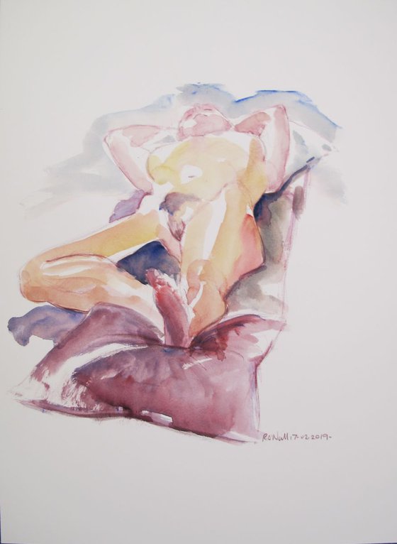 Reclining female nude