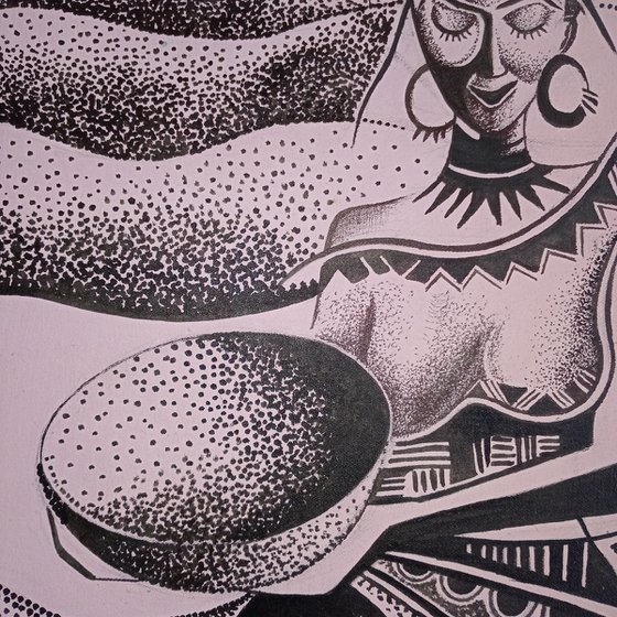 Pretty African woman of grace