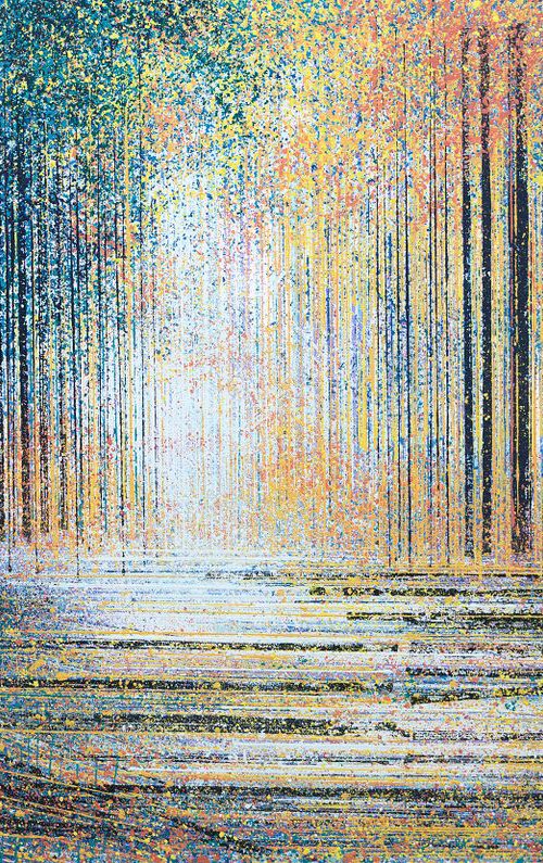 Evening Light Falling Through Trees by Marc Todd