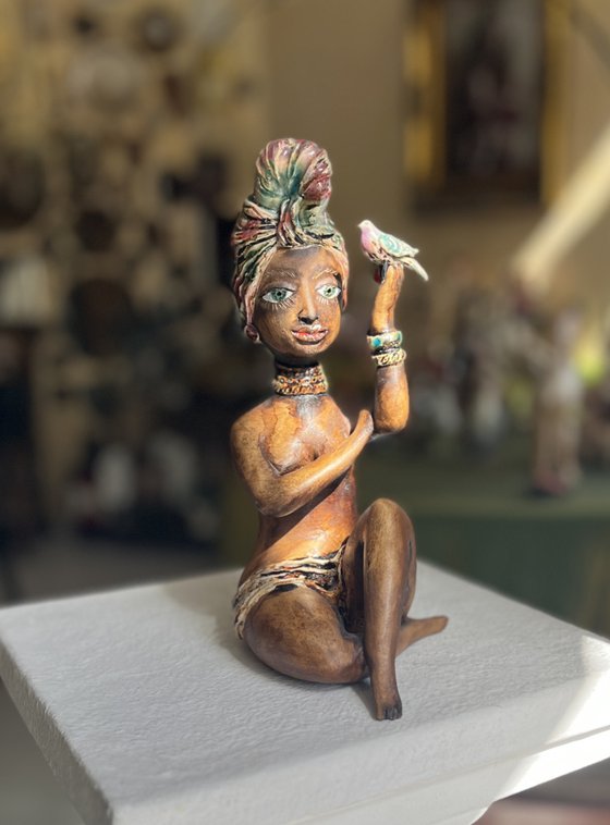 Meditation with a bird