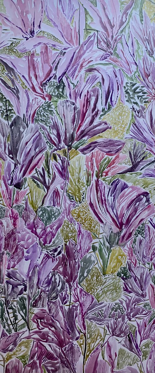 'Water Night Flowers' by Kathleen Mullaniff