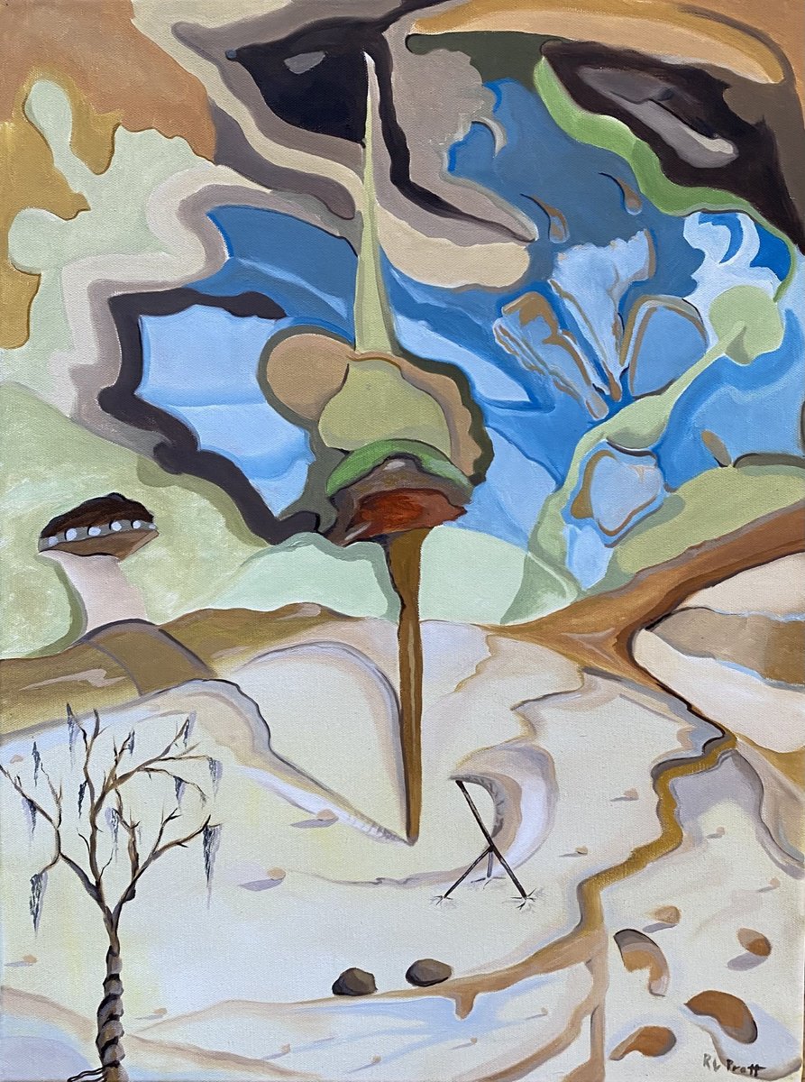 Surrealistic Oil Painting , Exhibit A By Randy Pratt, 18 X 24, Artwork For Sale On Artfinder