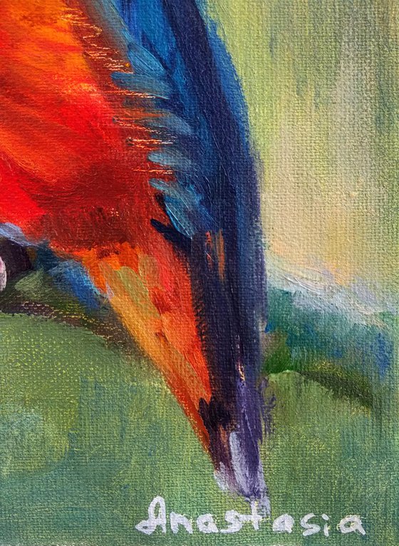 Kingfisher Bird Art Wildlife Painting