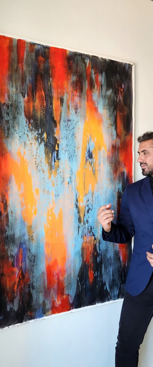 GLEAM III - Contemporary Abstract Painting by Orvvet