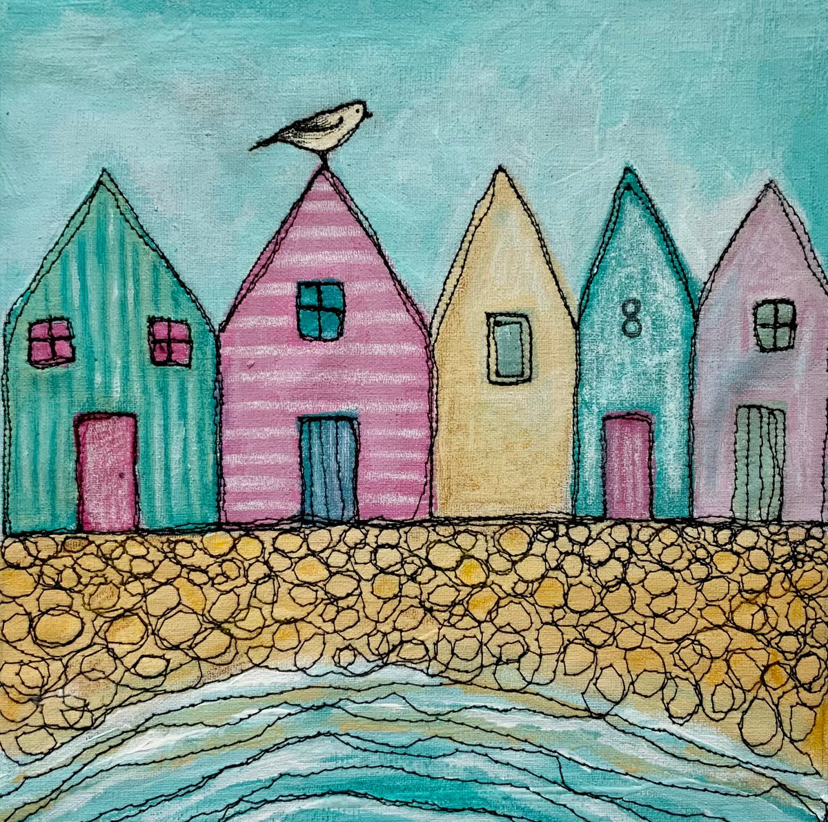 Beach Huts by Janice MacDougall