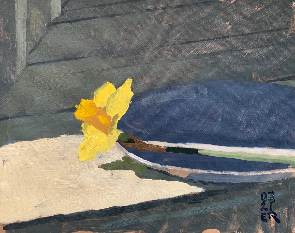 Windowsill Daffodil by Elliot Roworth
