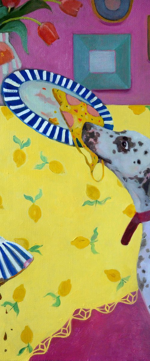 Guilty Dog, Happy Heart. by Alexandra Sergeeva