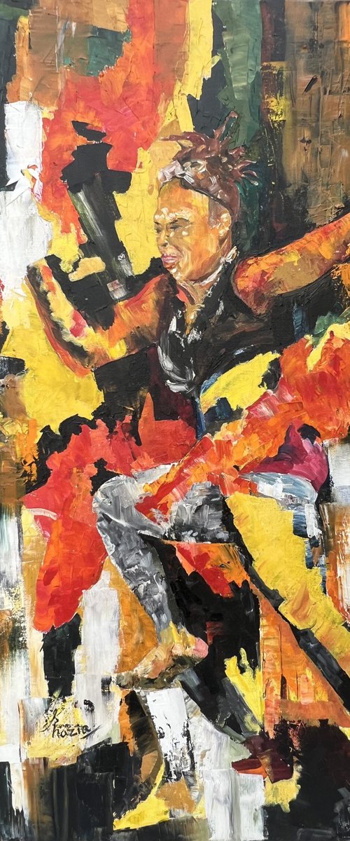 African Dancer 2 by Shazia Mufti