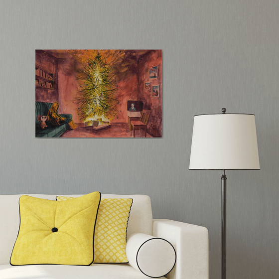 Christmas tree in Ukraine