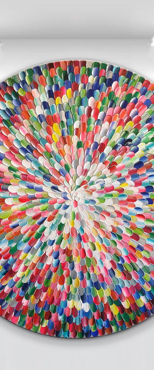 'Pacific rainbow VIII' - 30x30” by Tatiana Georgieva