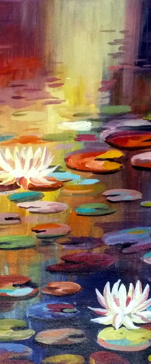 Lotus and Pond by Samiran Sarkar