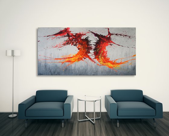 Twisting Fire IV (Spirits Of Skies 128161) (160 x 80 cm) XXXL (64 x 32 inches)