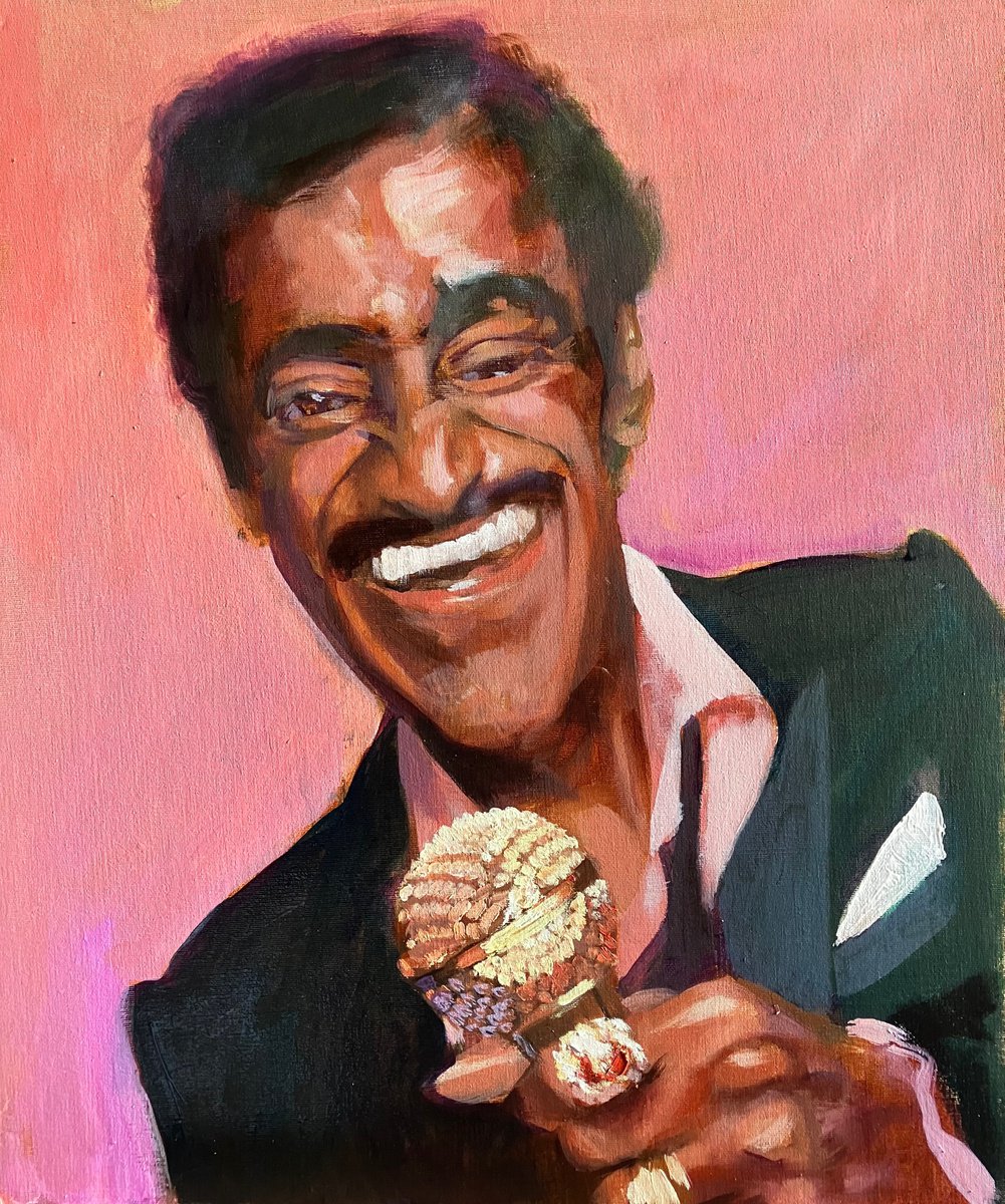 Photorealistic Portrait Oil Painting By John Welsh, 20 X 24, Lush Life 2, Sammy, Original Artwork