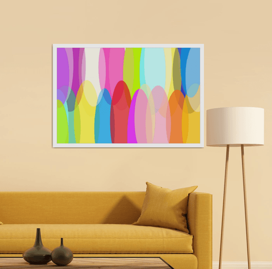 Abstract а rainbow of emotions artmodern