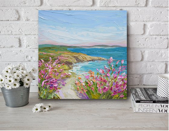 Coastal Blooms - Original Beach Painting